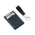 Travel Wallet & Key Ring Gift Set - Black